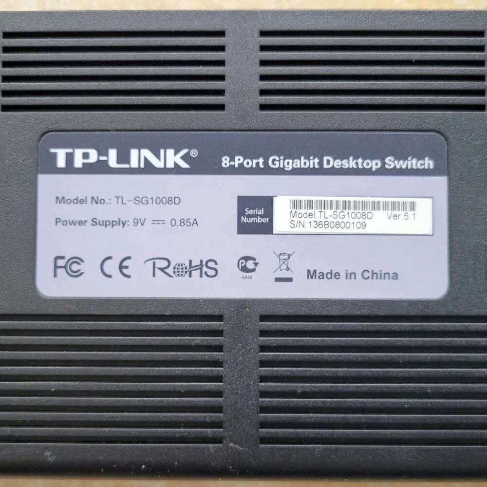 TP-LINK TL-SG1008D Gigabit 8-Port Desktop Switch